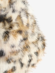 Friends Like These Leopard Print Faux Fur Bucket Hat - Image 4 of 4