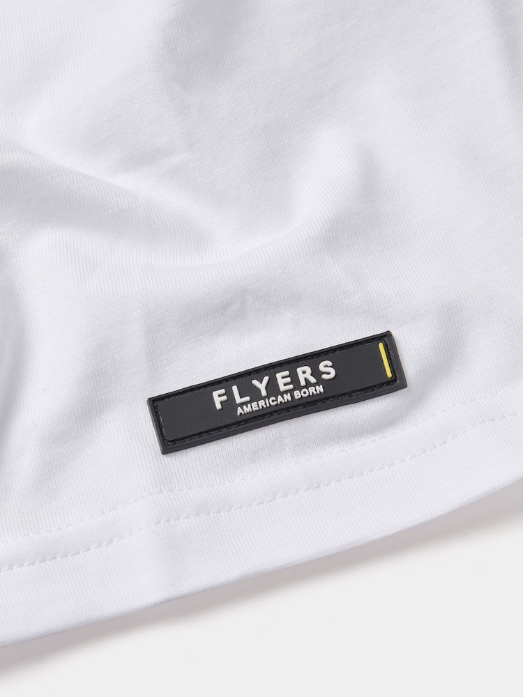 Flyers Mens Print White T-Shirt - Image 2 of 3