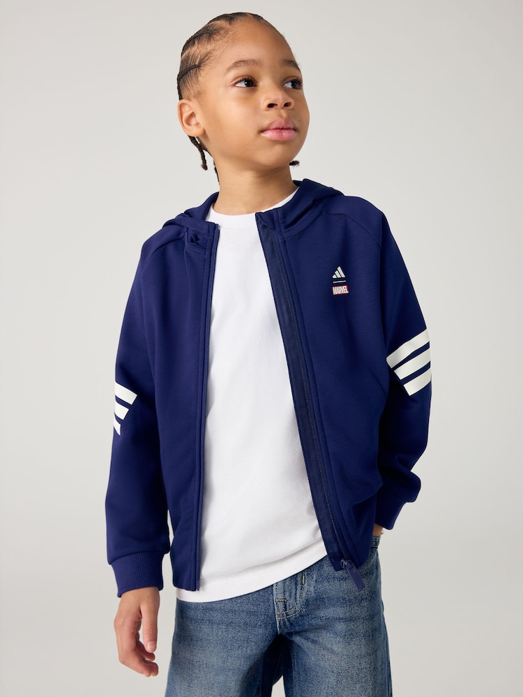 adidas Blue Marvel Spider-Man Little Kids Hoodie - Image 1 of 8