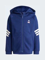 adidas Blue Marvel Spider-Man Little Kids Hoodie - Image 8 of 8