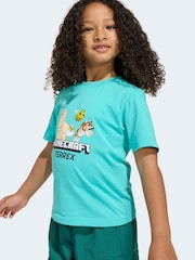 adidas Blue Minecraft Terrex T-Shirt - Image 4 of 10