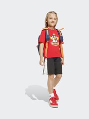 adidas Red Disney Mickey Mouse T-Shirt and Shorts Little Kids Set - Image 3 of 8