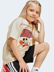 adidas White Disney Mickey Mouse Little Kids T-Shirt - Image 5 of 6