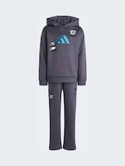 adidas Grey Minecraft Hoodie and Jogger Little Kids Set - Image 9 of 11