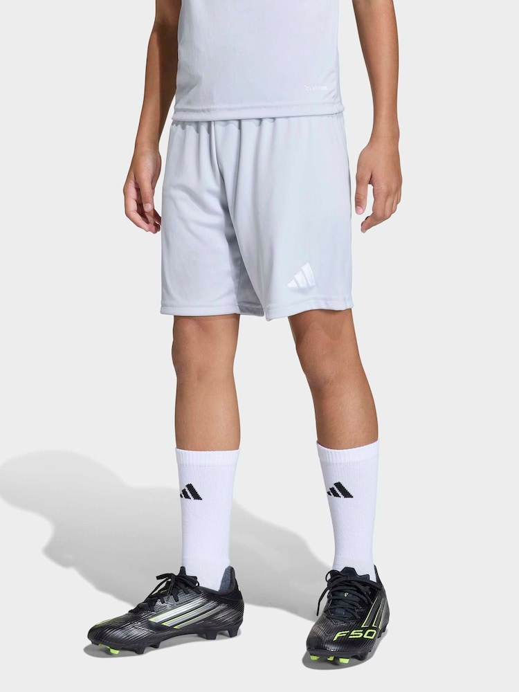 adidas Grey Entrada 26 Training Shorts - Image 1 of 6