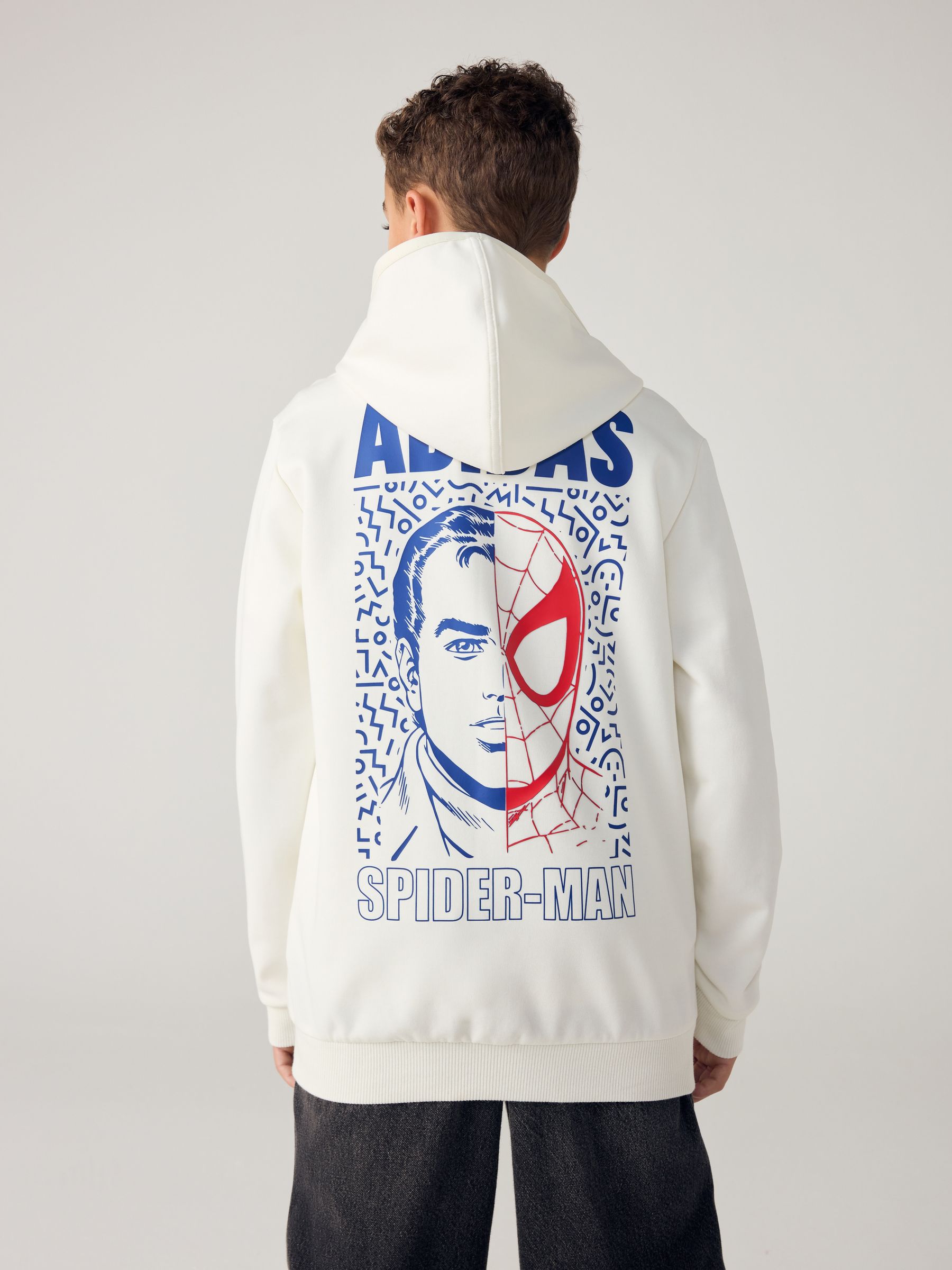 Buy White - adidas Marvel Spider-Man Graphic Hoodie from
