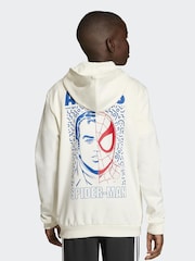 adidas White Marvel Spider-Man Graphic Hoodie - Image 1 of 6