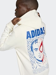 adidas White Marvel Spider-Man Graphic Hoodie - Image 4 of 6