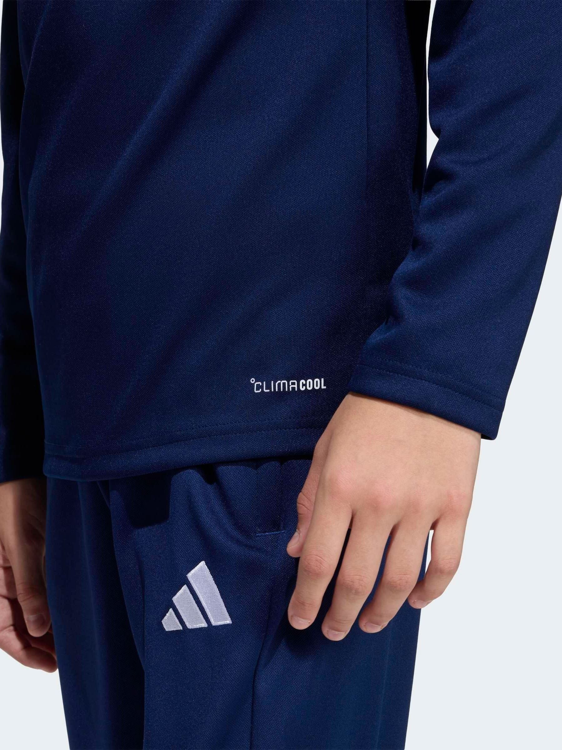 Buy adidas Navy Blue Entrada26 Quarter Zip Training Top from the