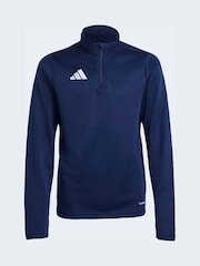 adidas Blue Entrada 26 Quarter Zip Training Top - Image 7 of 7