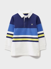 Crew Clothing Blue Cotton Rugby Sweatshirt - Image 1 of 2