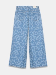 Mint Velvet Blue Mid Floral Print Wide Jeans - Image 8 of 8