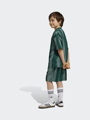 adidas Originals Green Minecraft Oversized Top  and Shorts Little Kids Set - Image 2 of 8