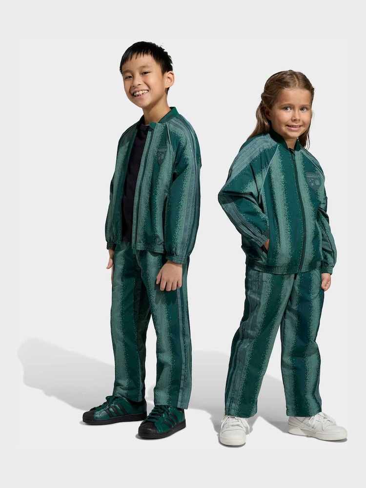 adidas Originals Green Minecraft Little Kids Tracksuit - Image 2 of 8 adidas Originals Green Minecraft Little Kids Tracksuit - Image 2 of 8