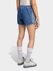 adidas Originals Green Denim Sprinter Shorts - Image 2 of 6
