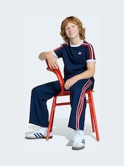 adidas Originals Navy 3 Stripes T-Shirt - Image 4 of 6