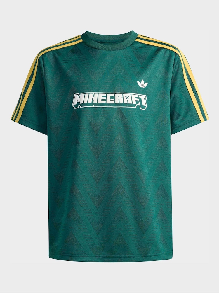 zelena - Majica s kratkimi rokavi iz džersija Adidas Original Minecraft Jaqard - Slika 5 iz 5