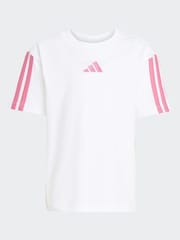 adidas סט בייסיק של מכנסיים קצרים וחולצת טי לילדים קטנים - תמונה 7 מתוך 8