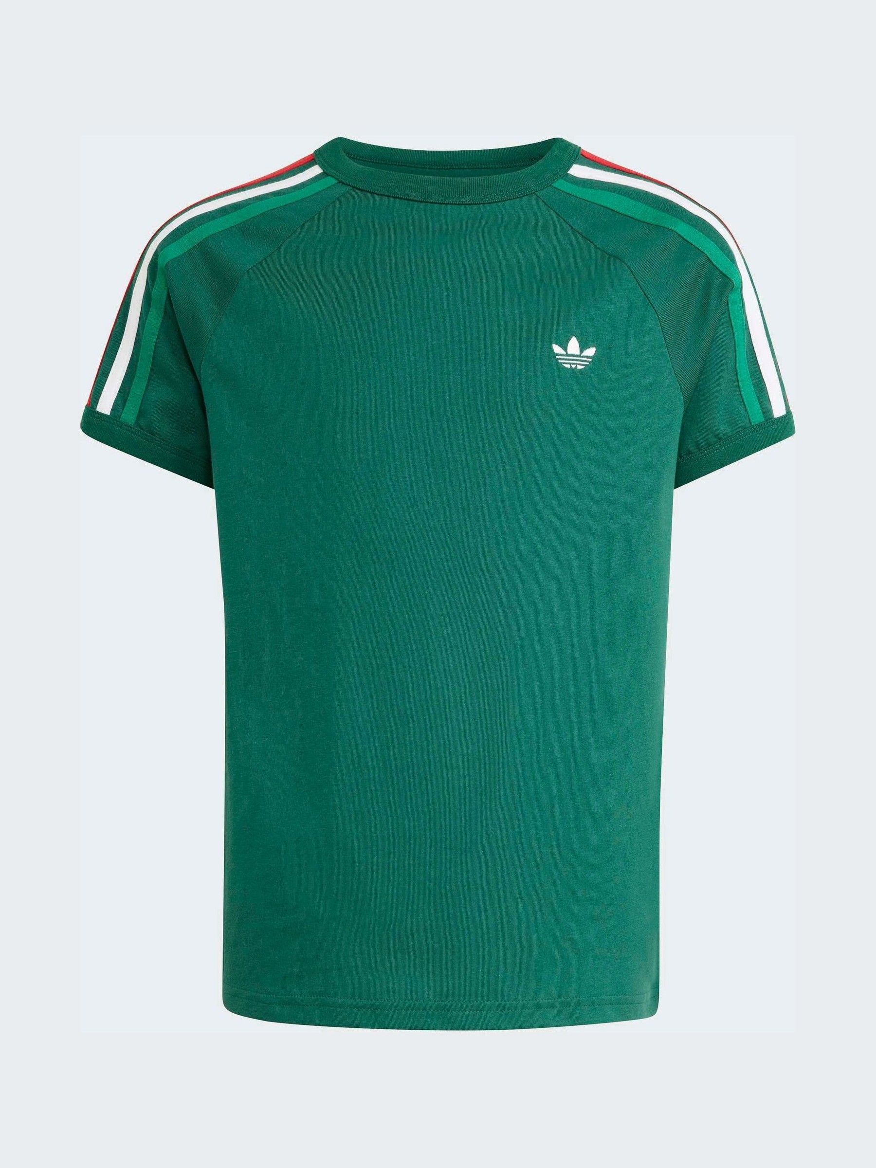 Next：日本 グリーン - adidas Originals 3 ストライプ Tシャツ from