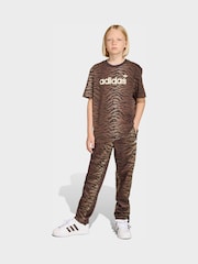 adidas Originals Brown Oversized Animal T-Shirt - Image 3 of 6