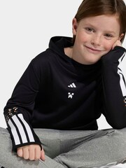 adidas Black Minecraft 3 Stripes Little Kids Thermal Hoodie - Image 5 of 6