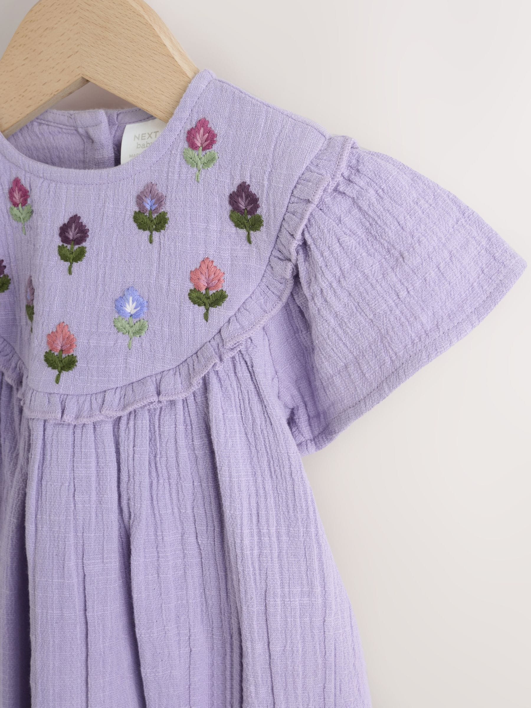 Next：日本 パープル 刺繍入り - ベビーブルマロンパース(0ヶ月〜2歳