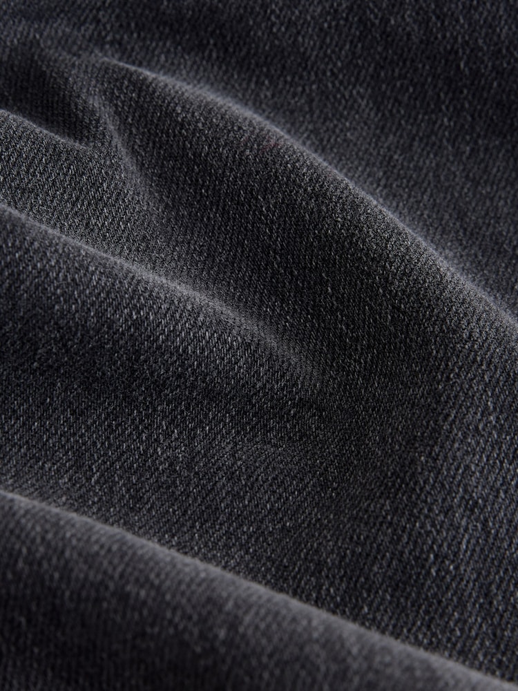 Black Stovepipe Straight Leg Jeans - Image 3 of 3 Black Stovepipe Straight Leg Jeans - Image 3 of 3