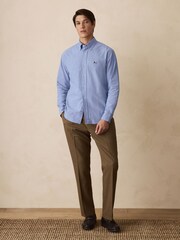 Light Blue Long Sleeve Brushed Oxford Shirt - Image 2 of 7