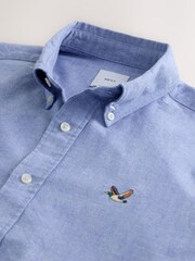 Light Blue Long Sleeve Brushed Oxford Shirt - Image 7 of 7