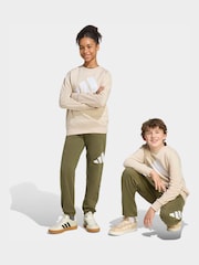 adidas Olive Green Essentials Sweat Top and Joggers Set - Image 1 of 7
