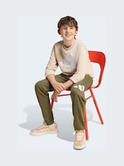 橄欖綠 - adidas Essentials Sweat Top and Joggers Set - 圖片 3，共 7