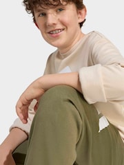 橄欖綠 - adidas Essentials Sweat Top and Joggers Set - 圖片 4，共 7