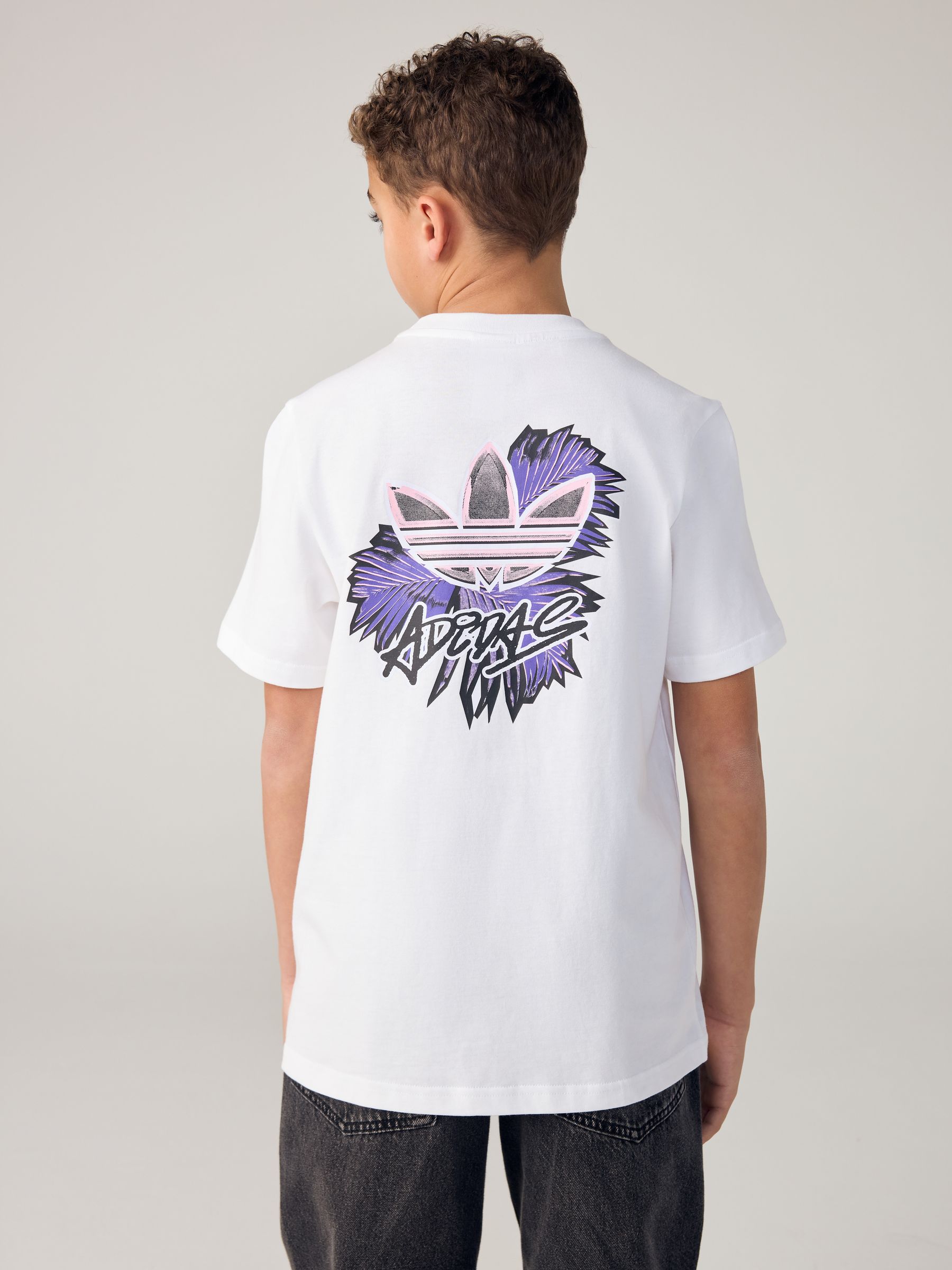 Buy adidas originals White Oversized Back Print T-Shirt from Next