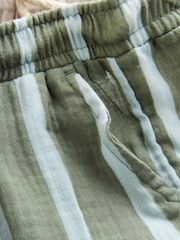Neutral and Sage Green Striped - Trousers (3mths-7yrs) - 6의 이미지 3