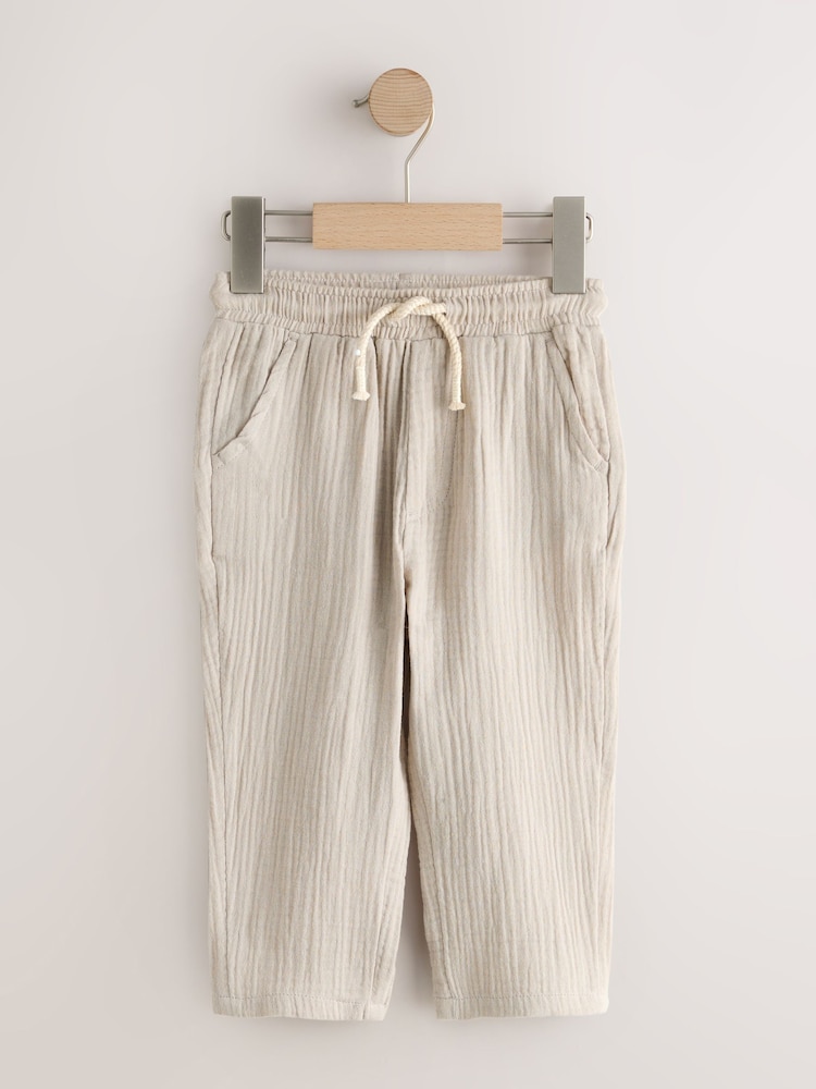 Neutral and Sage Green Striped - Trousers (3mths-7yrs) - 6의 이미지 6