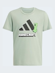 adidas Green Minecraft Training Climacool T-Shirt - Image 7 of 7