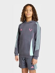 adidas Grey Messi Hoodie - Image 1 of 6