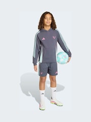 adidas Grey Messi Hoodie - Image 3 of 6