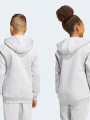 adidas Grey Tiro 26 League Zip Fleece Hoodie - Image 3 of 7