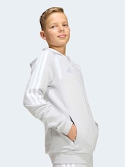 adidas Grey Tiro 26 League Zip Fleece Hoodie - Image 5 of 7