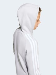 adidas Grey Tiro 26 League Zip Fleece Hoodie - Image 6 of 7