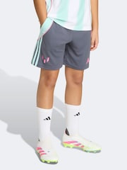 adidas Grey Messi Training Shorts - Image 1 of 6