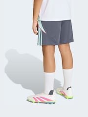 adidas Grey Messi Training Shorts - Image 2 of 6