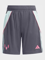 adidas Grey Messi Training Shorts - Image 6 of 6