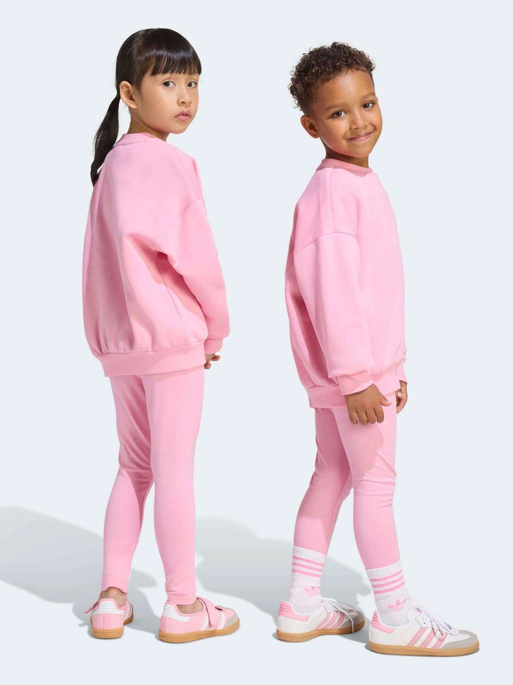 Buy adidas Originals Pink Oversized Sweatshirt & Leggings Little