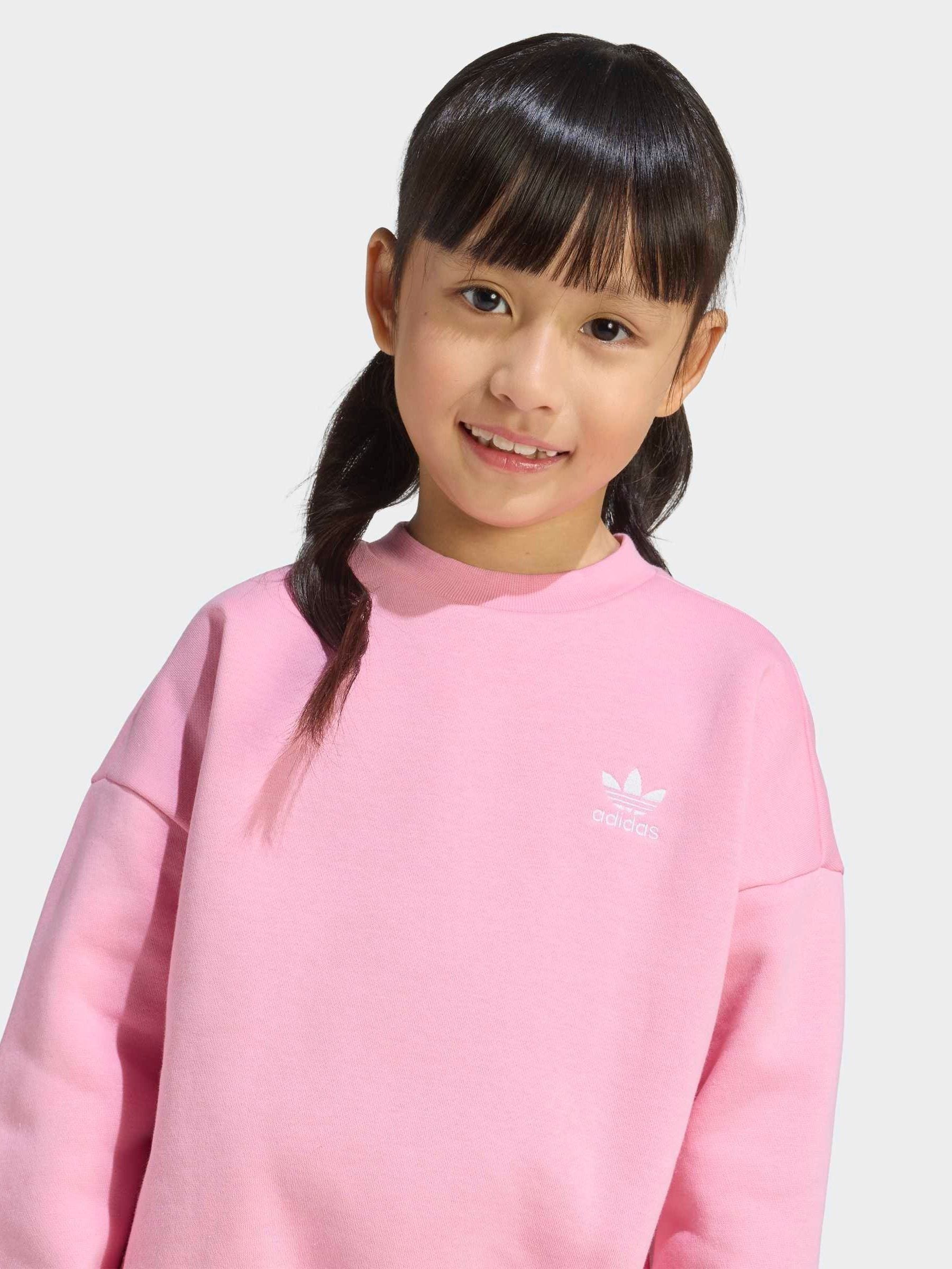 Buy adidas Originals Pink Oversized Sweatshirt & Leggings Little