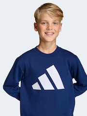 藍色 - adidas Essentials Sweat Top and Joggers Set - 圖片 5，共 8