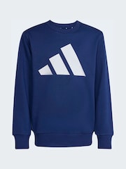 adidas Blue Essentials Sweat Top and Joggers Set - Image 7 of 8