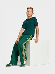 Vert - Pantalons adidas Originals Firebird ample en maille double - Image 1 de 5