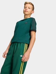 Vert - Pantalons adidas Originals Firebird ample en maille double - Image 2 de 5